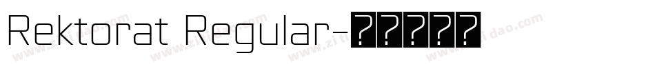 Rektorat Regular字体转换